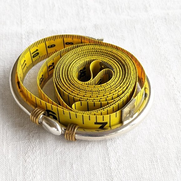 Taxco 27g Sterling Clamper Bypass Bracelet w Brass Detail. Optional 3/4" Hoops - Picture 9 of 14